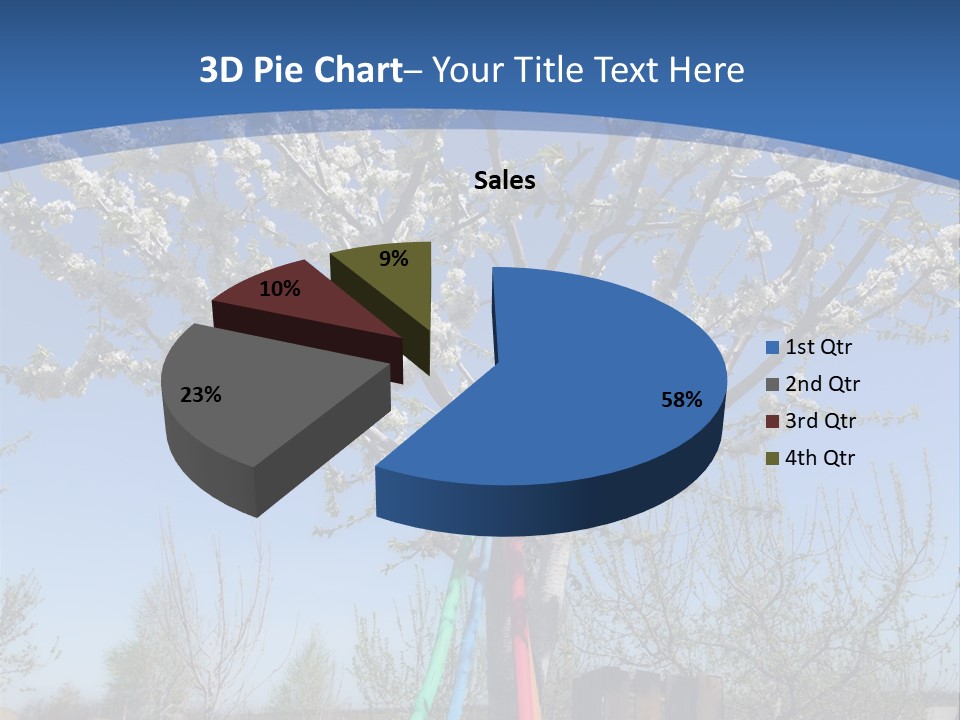 A Picture Of A Tree In The Middle Of A Field PowerPoint Template