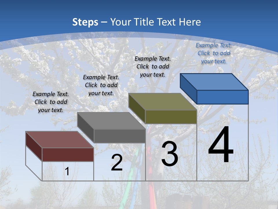 A Picture Of A Tree In The Middle Of A Field PowerPoint Template