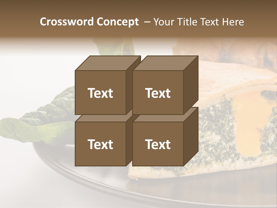 A Plate Of Food With Spinach And Bread On It PowerPoint Template