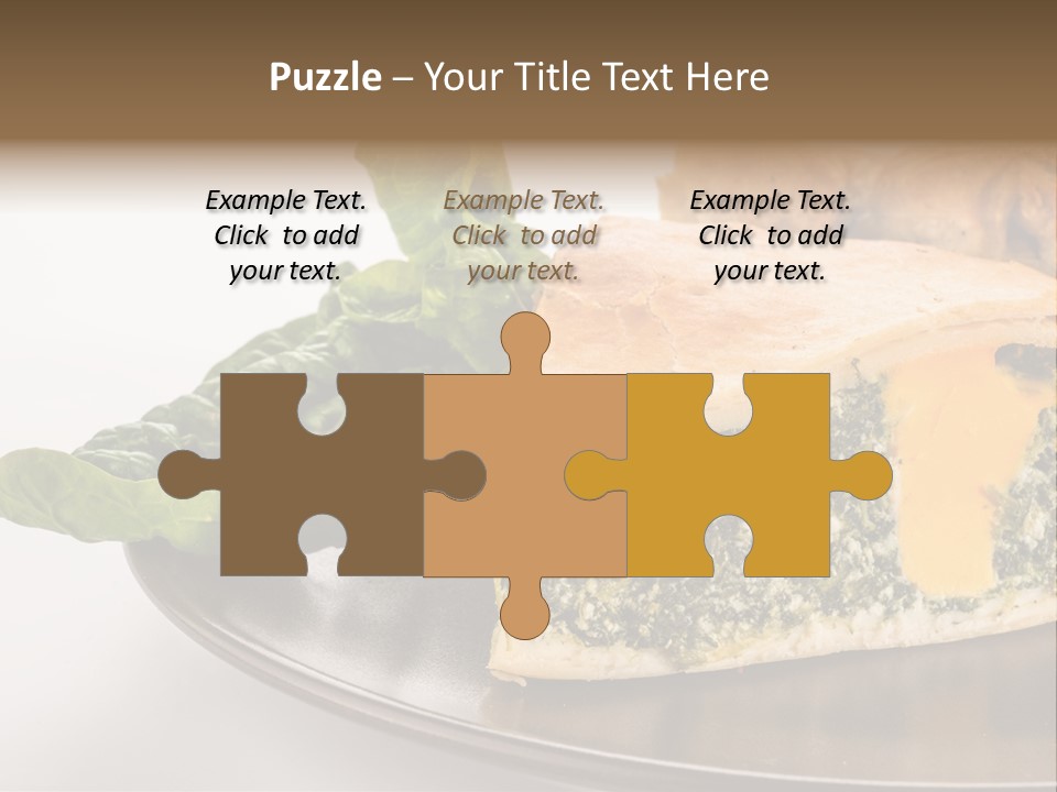 A Plate Of Food With Spinach And Bread On It PowerPoint Template