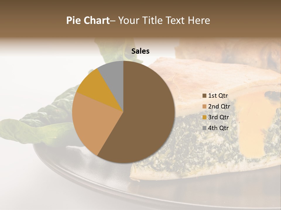 A Plate Of Food With Spinach And Bread On It PowerPoint Template