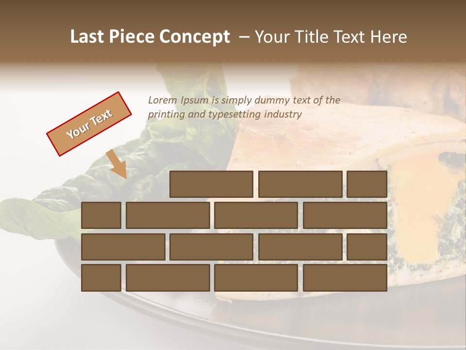 A Plate Of Food With Spinach And Bread On It PowerPoint Template