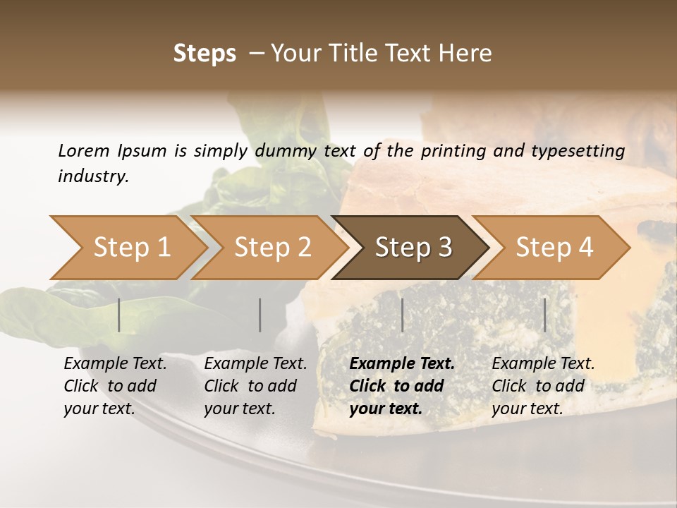 A Plate Of Food With Spinach And Bread On It PowerPoint Template
