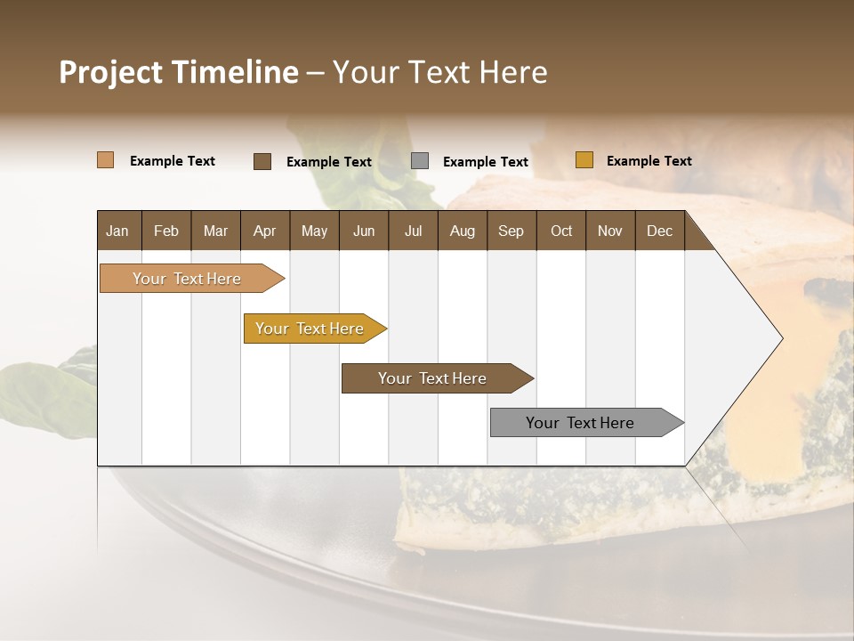 A Plate Of Food With Spinach And Bread On It PowerPoint Template