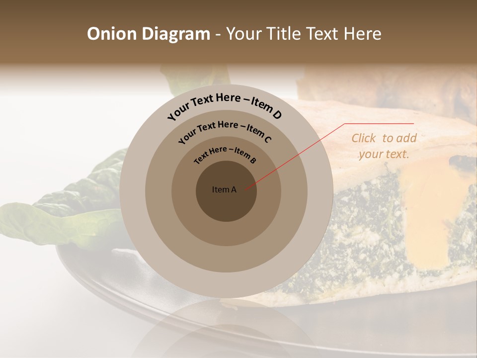 A Plate Of Food With Spinach And Bread On It PowerPoint Template