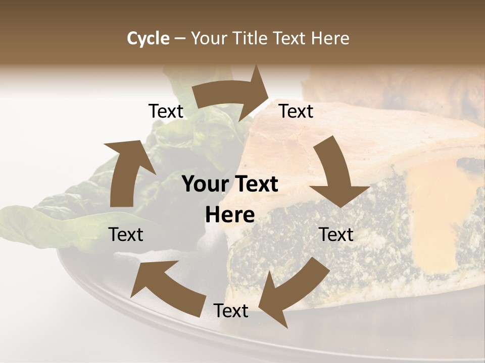 A Plate Of Food With Spinach And Bread On It PowerPoint Template