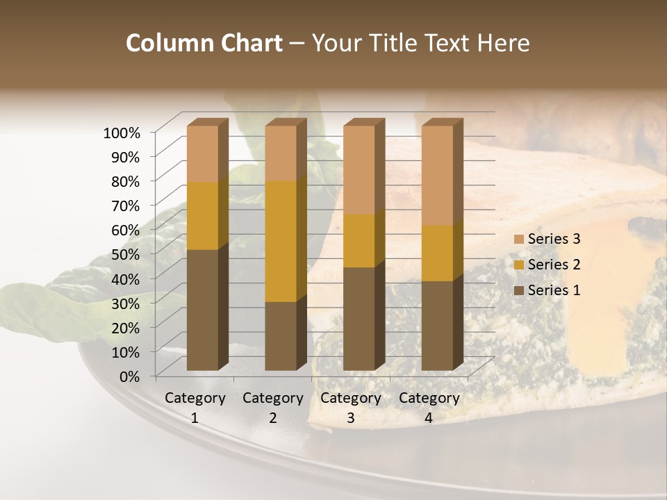 A Plate Of Food With Spinach And Bread On It PowerPoint Template