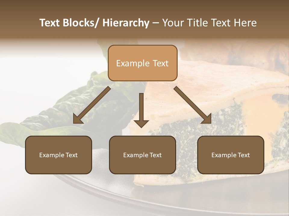 A Plate Of Food With Spinach And Bread On It PowerPoint Template