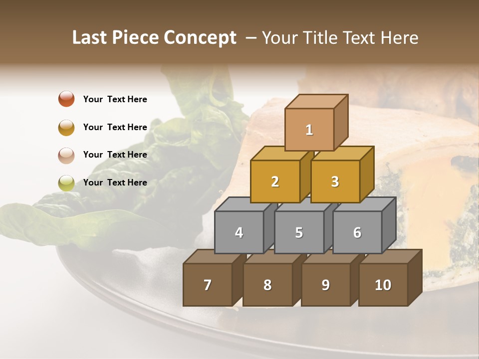 A Plate Of Food With Spinach And Bread On It PowerPoint Template