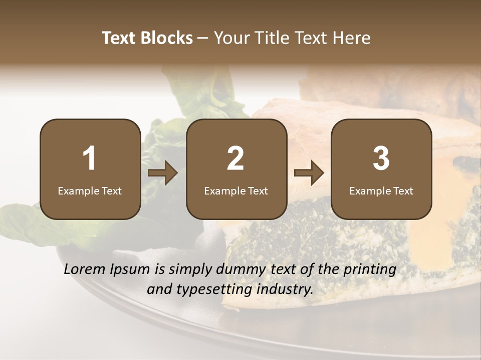 A Plate Of Food With Spinach And Bread On It PowerPoint Template