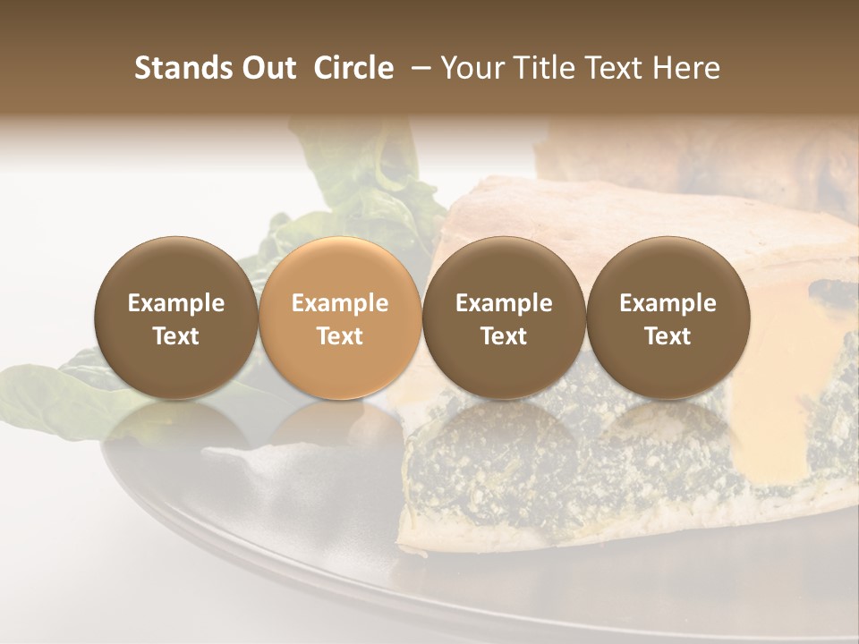 A Plate Of Food With Spinach And Bread On It PowerPoint Template