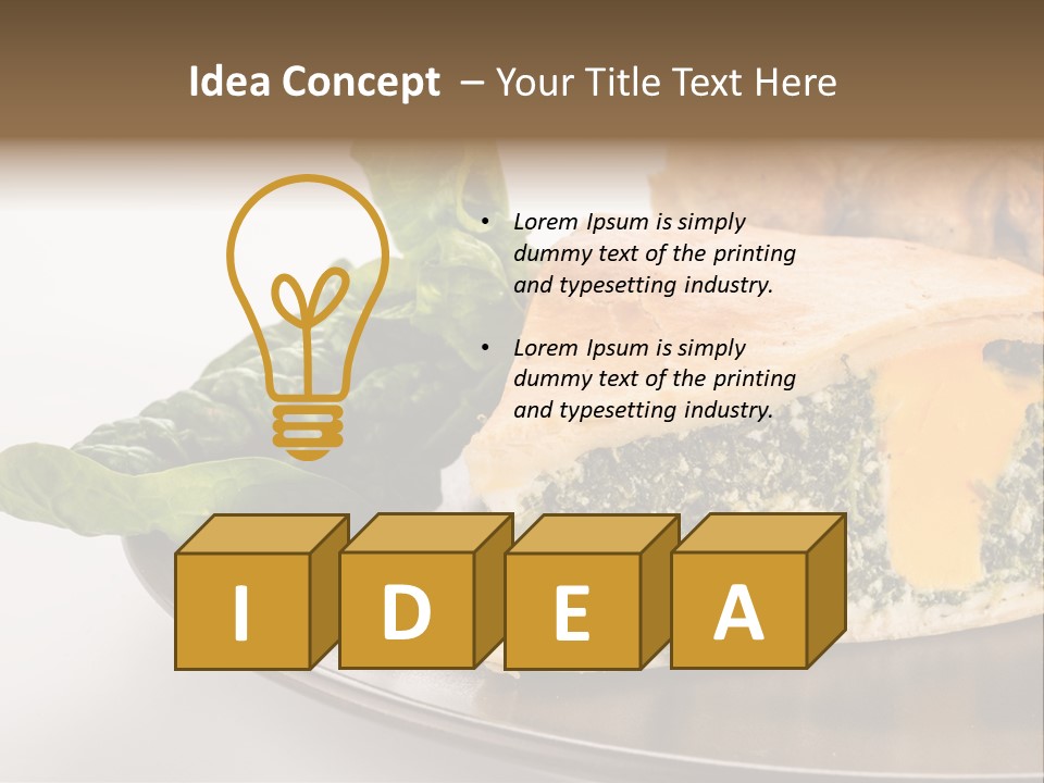 A Plate Of Food With Spinach And Bread On It PowerPoint Template