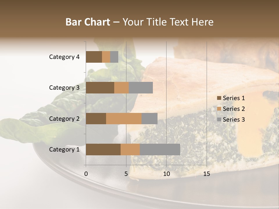 A Plate Of Food With Spinach And Bread On It PowerPoint Template