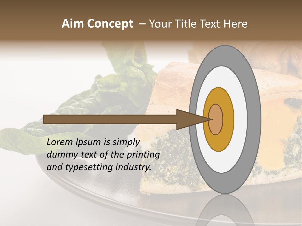 A Plate Of Food With Spinach And Bread On It PowerPoint Template