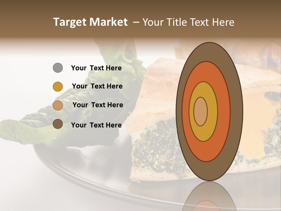 A Plate Of Food With Spinach And Bread On It PowerPoint Template
