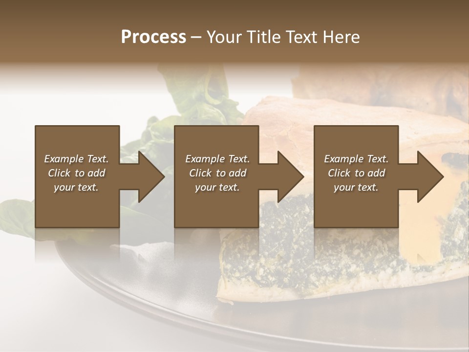 A Plate Of Food With Spinach And Bread On It PowerPoint Template