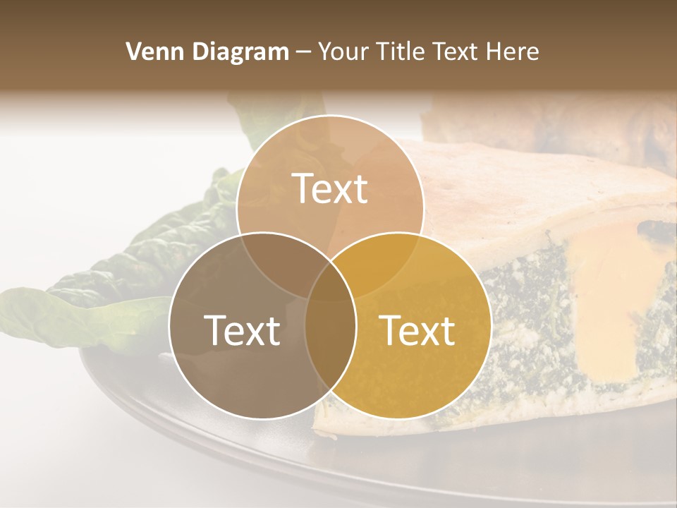 A Plate Of Food With Spinach And Bread On It PowerPoint Template