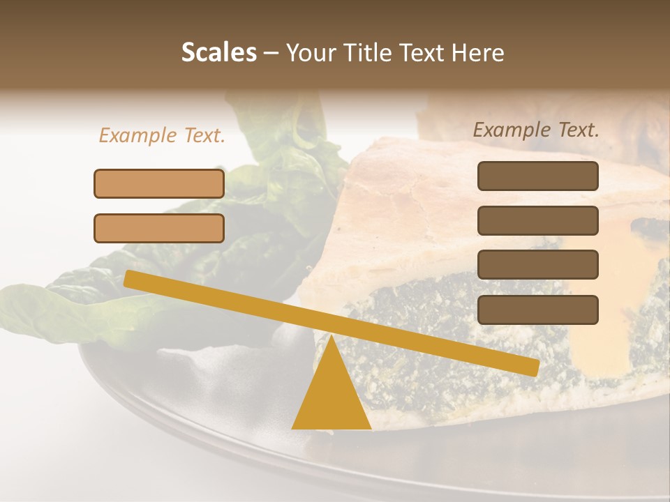 A Plate Of Food With Spinach And Bread On It PowerPoint Template