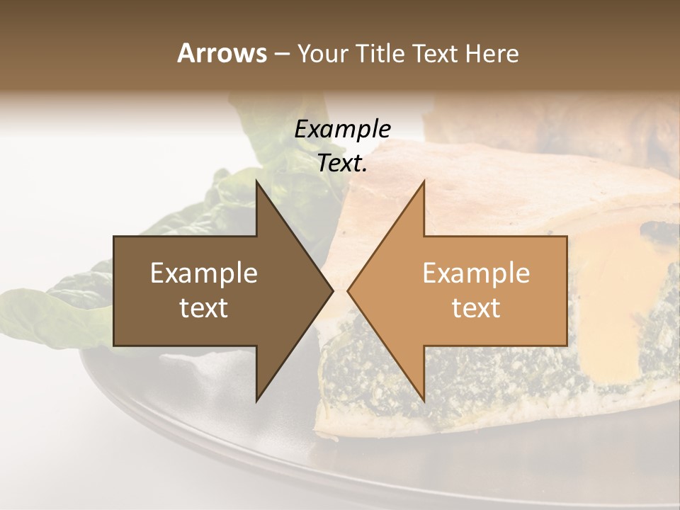 A Plate Of Food With Spinach And Bread On It PowerPoint Template