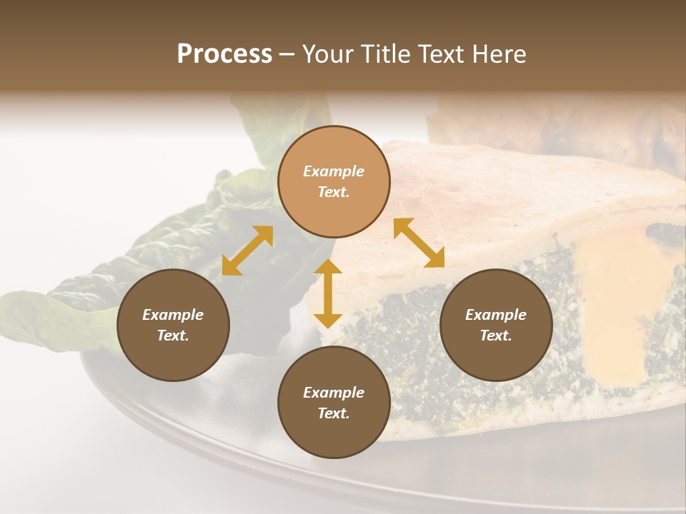 A Plate Of Food With Spinach And Bread On It PowerPoint Template