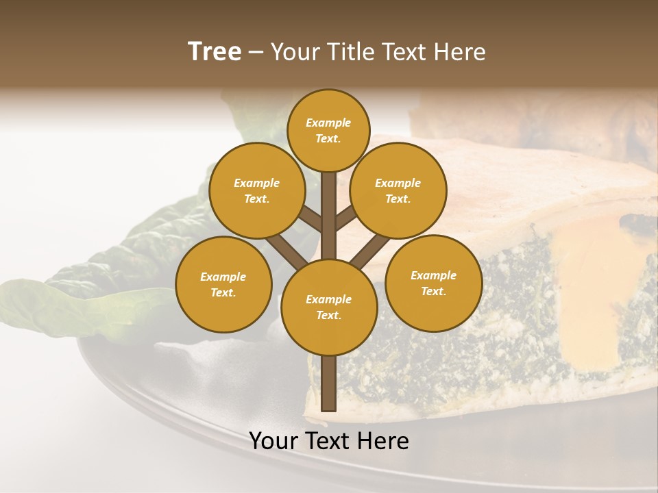 A Plate Of Food With Spinach And Bread On It PowerPoint Template