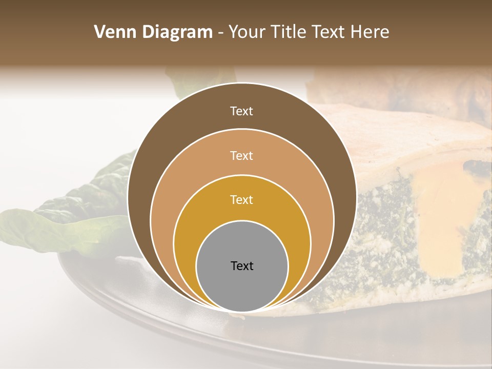 A Plate Of Food With Spinach And Bread On It PowerPoint Template