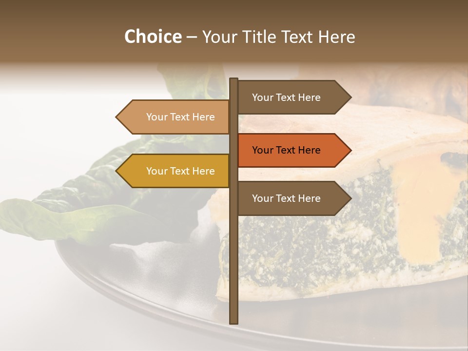 A Plate Of Food With Spinach And Bread On It PowerPoint Template