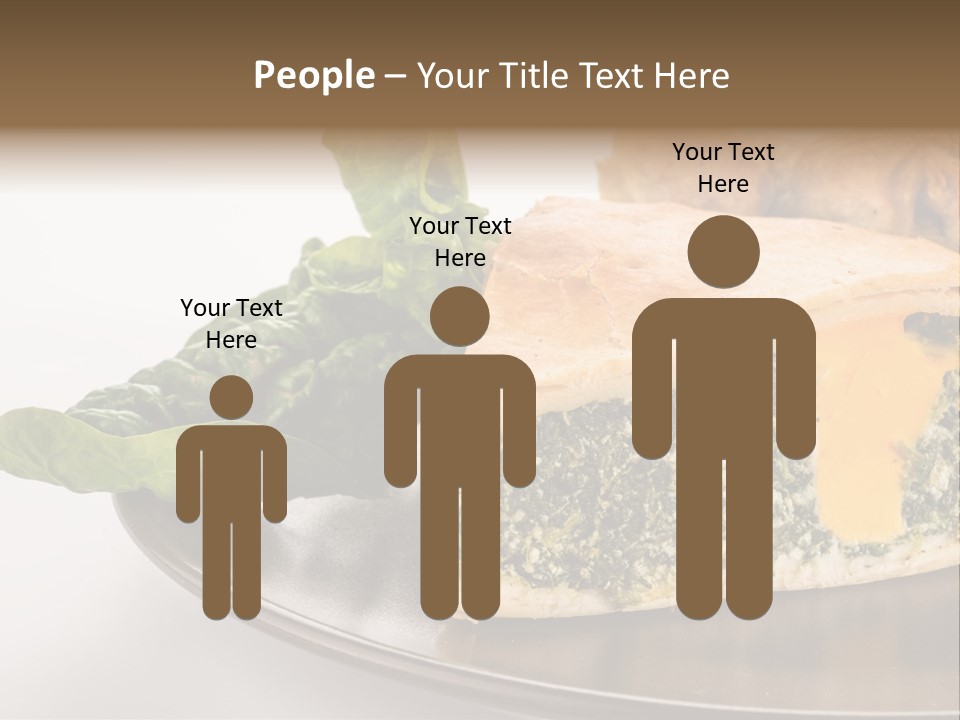 A Plate Of Food With Spinach And Bread On It PowerPoint Template
