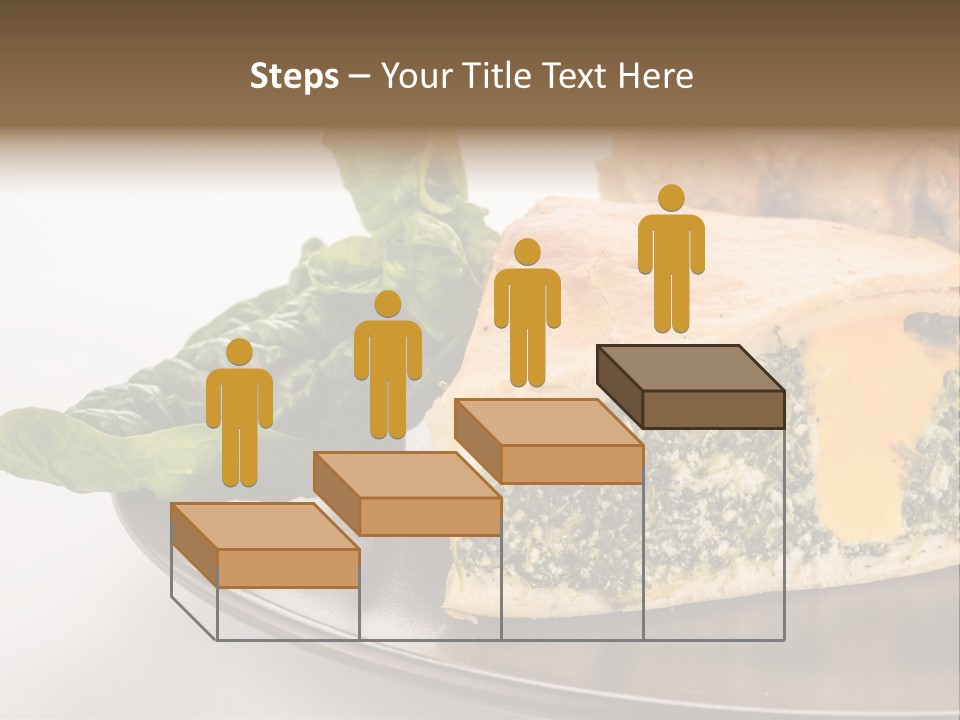 A Plate Of Food With Spinach And Bread On It PowerPoint Template