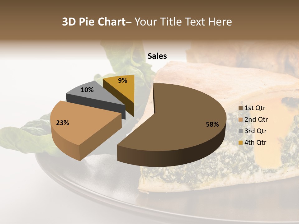 A Plate Of Food With Spinach And Bread On It PowerPoint Template