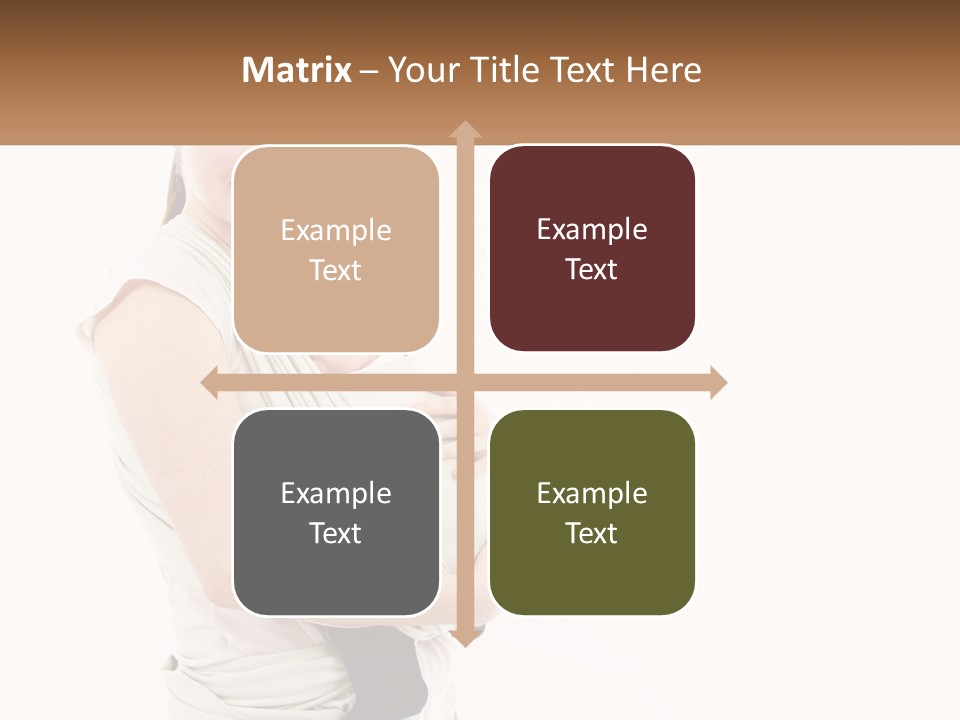 A Woman Holding A Baby Wrapped In A Sling PowerPoint Template