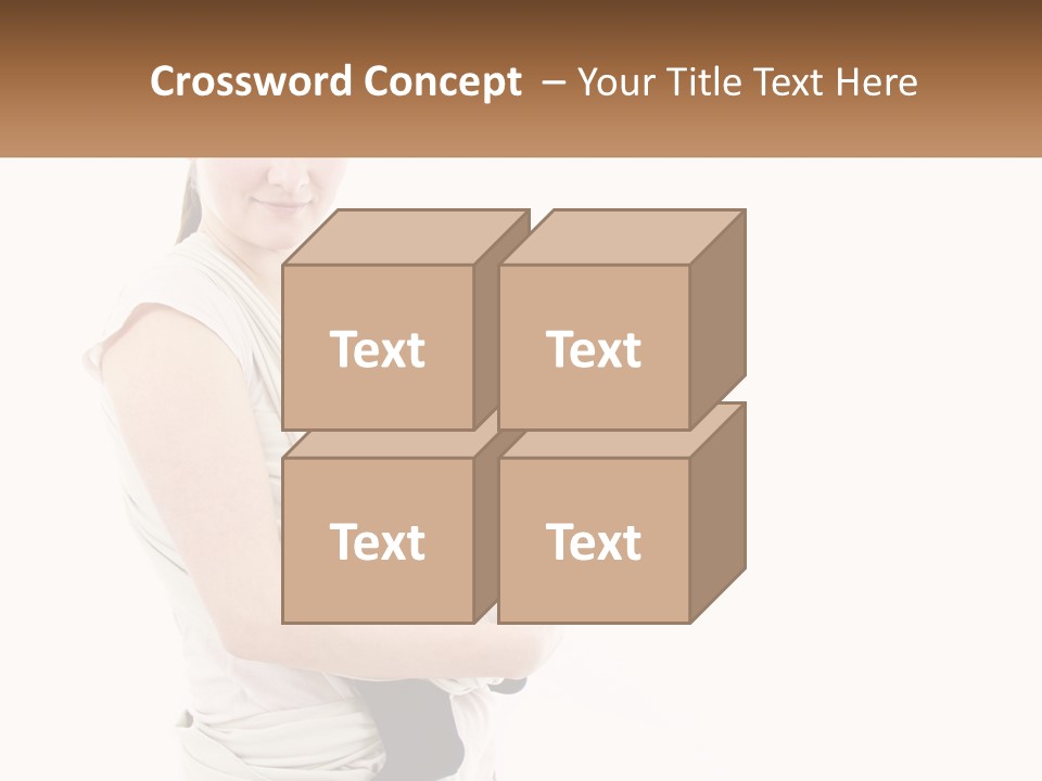 A Woman Holding A Baby Wrapped In A Sling PowerPoint Template