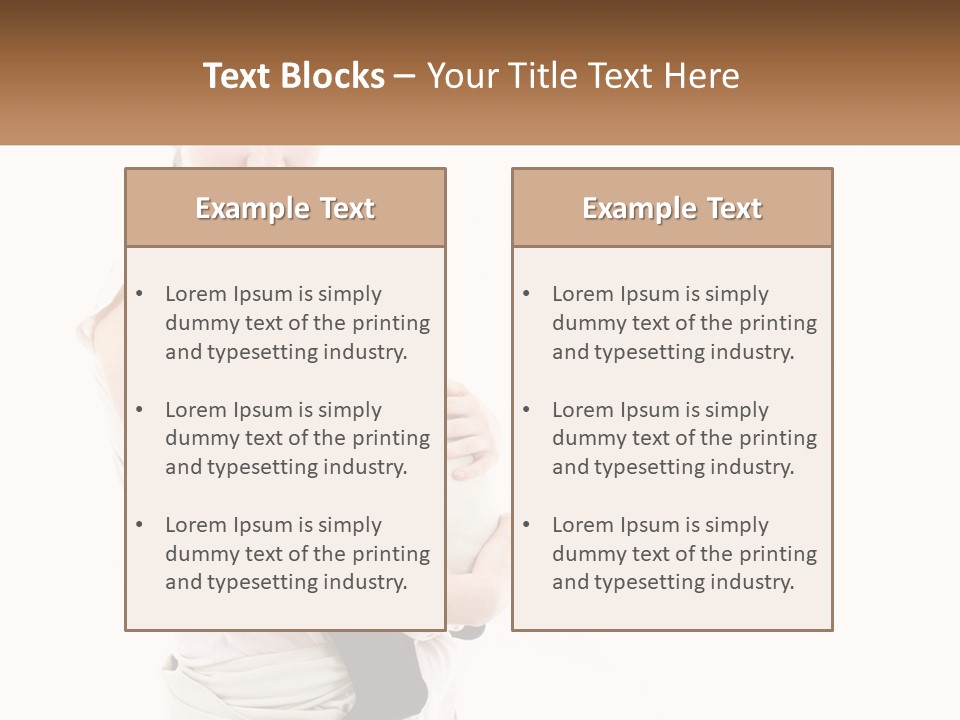 A Woman Holding A Baby Wrapped In A Sling PowerPoint Template
