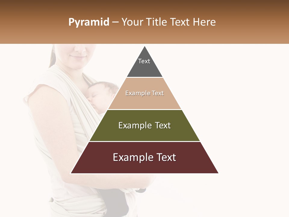 A Woman Holding A Baby Wrapped In A Sling PowerPoint Template