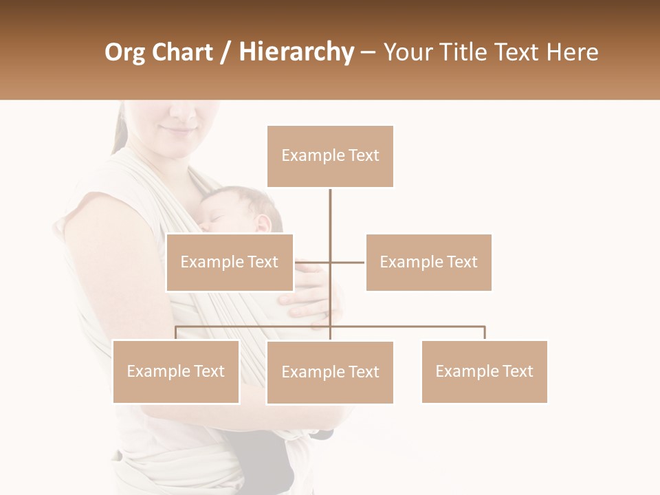 A Woman Holding A Baby Wrapped In A Sling PowerPoint Template