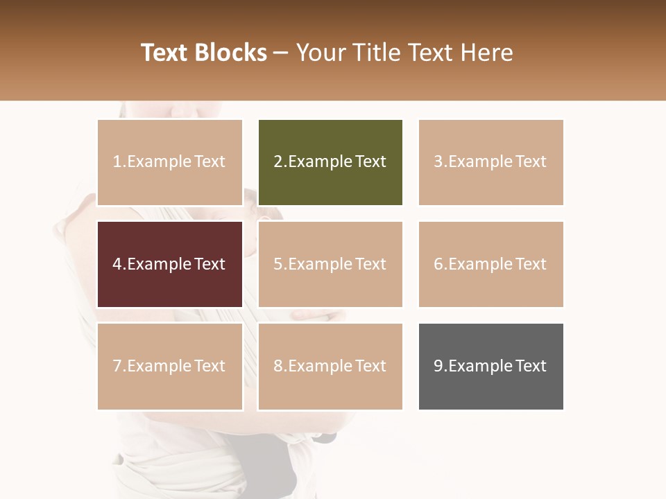 A Woman Holding A Baby Wrapped In A Sling PowerPoint Template