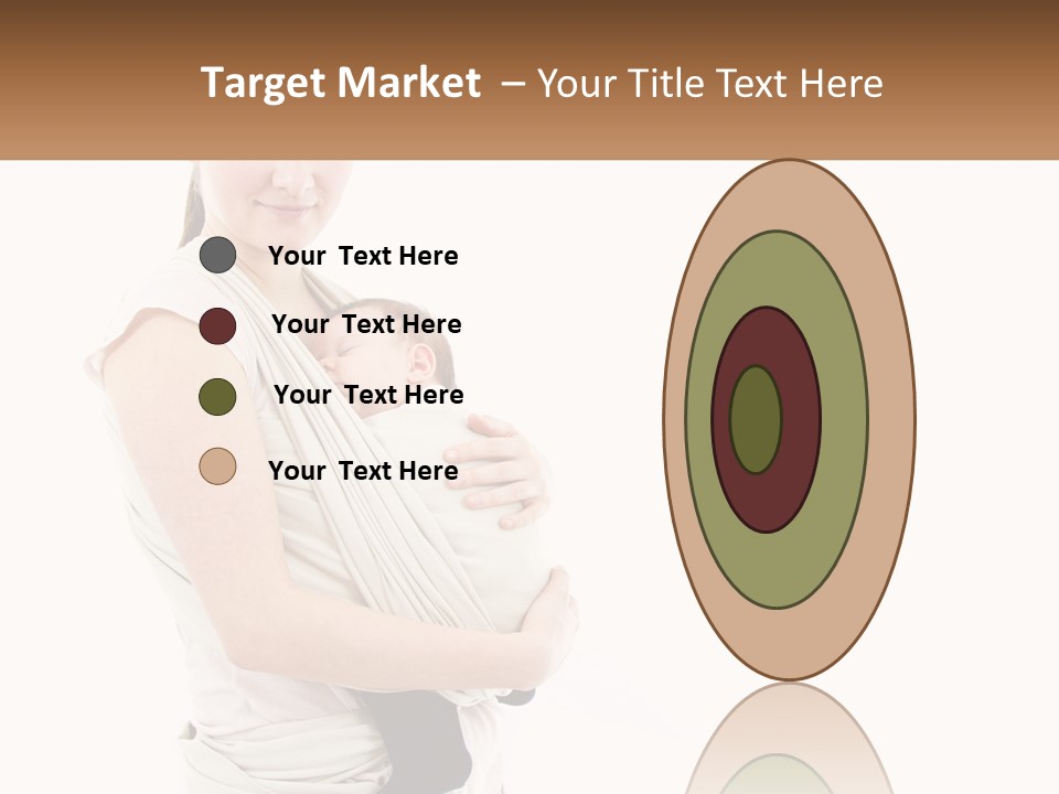A Woman Holding A Baby Wrapped In A Sling PowerPoint Template