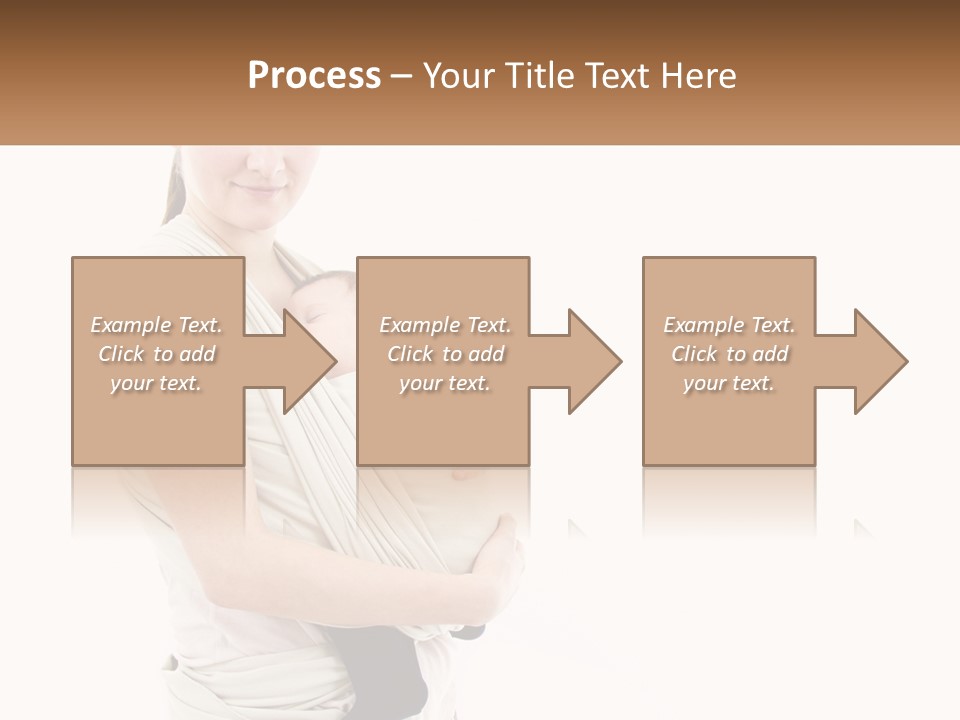 A Woman Holding A Baby Wrapped In A Sling PowerPoint Template