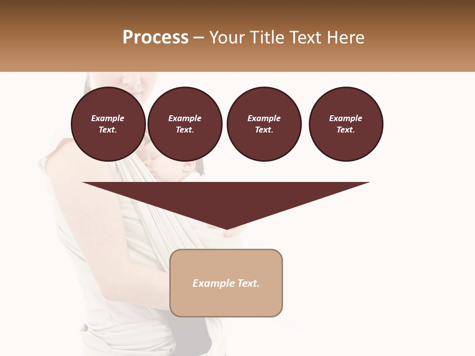 A Woman Holding A Baby Wrapped In A Sling PowerPoint Template