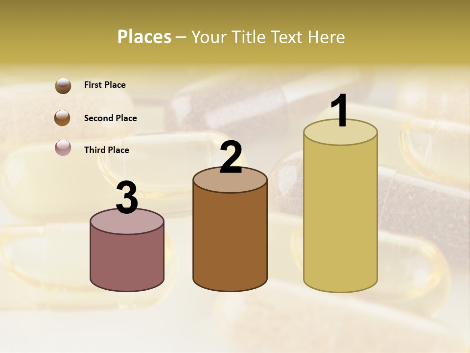 A Group Of Pills Sitting On Top Of A Table PowerPoint Template