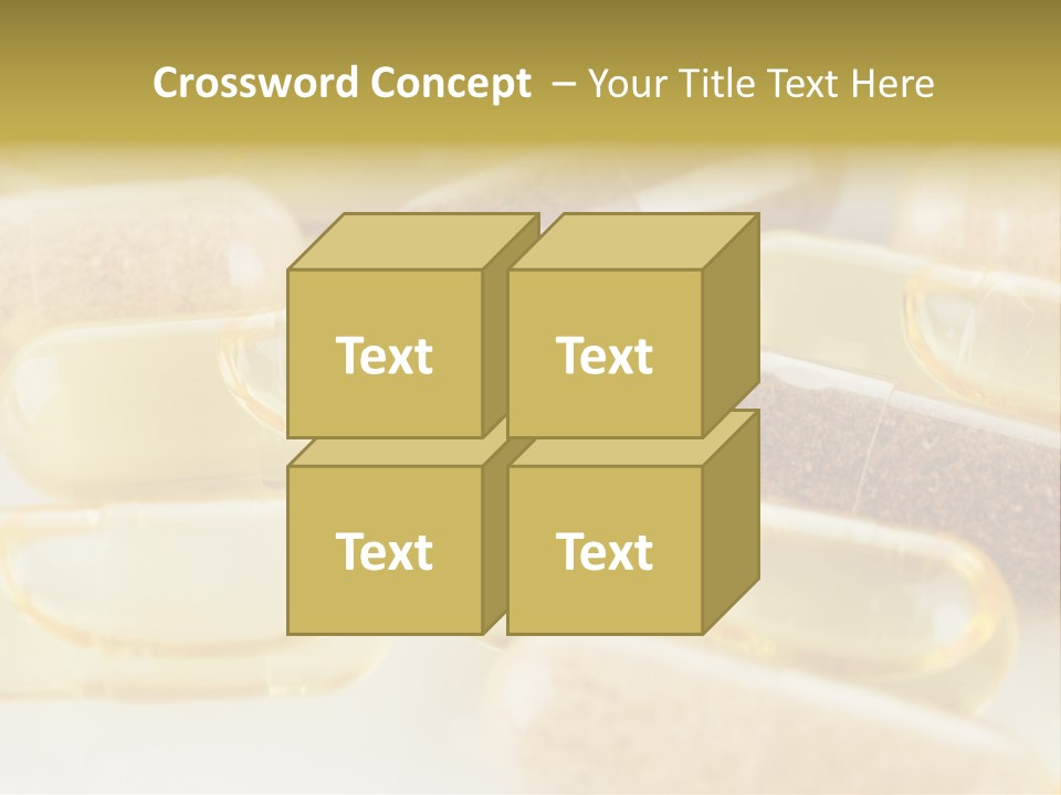 A Group Of Pills Sitting On Top Of A Table PowerPoint Template