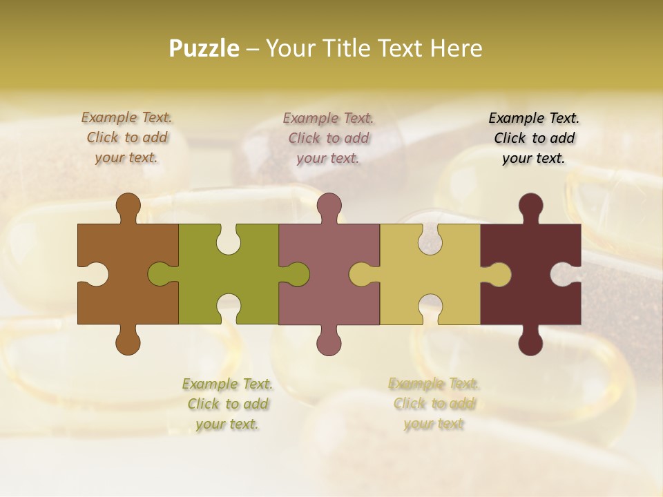 A Group Of Pills Sitting On Top Of A Table PowerPoint Template