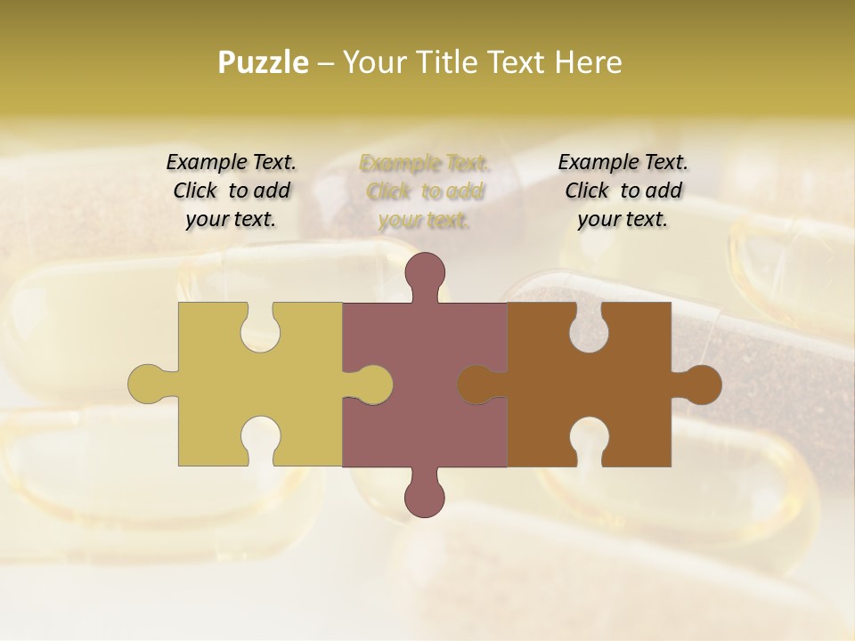 A Group Of Pills Sitting On Top Of A Table PowerPoint Template
