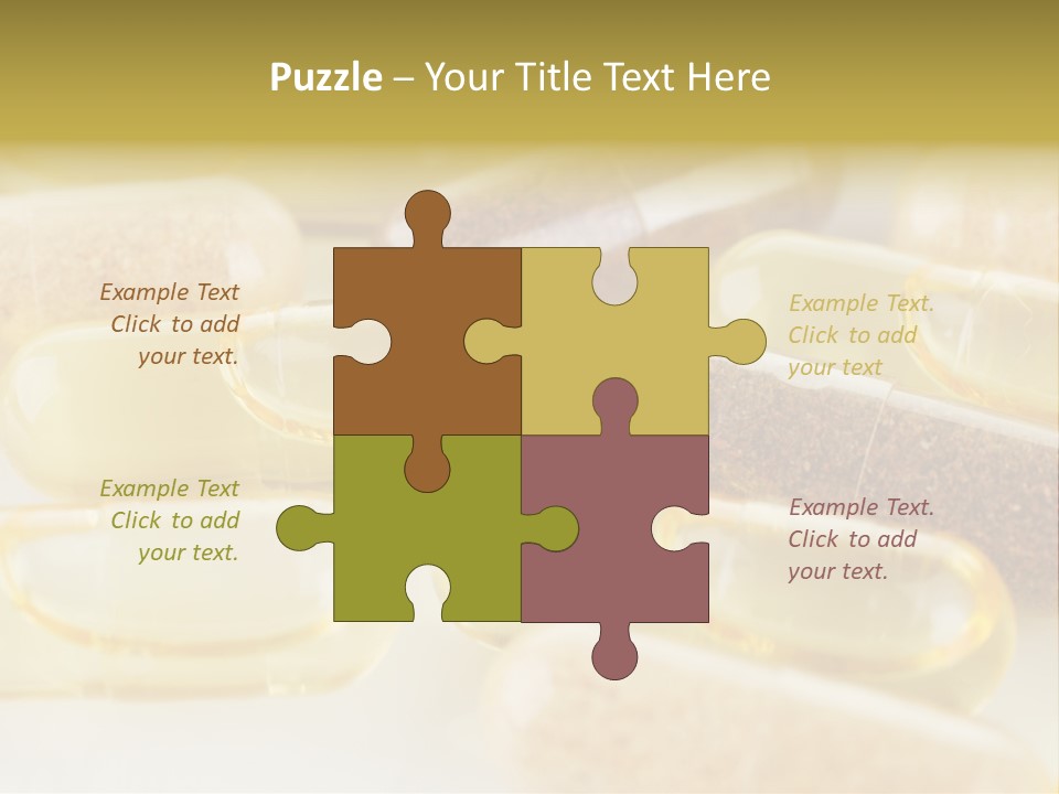 A Group Of Pills Sitting On Top Of A Table PowerPoint Template