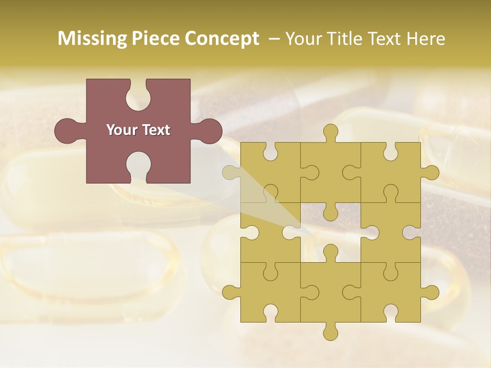 A Group Of Pills Sitting On Top Of A Table PowerPoint Template