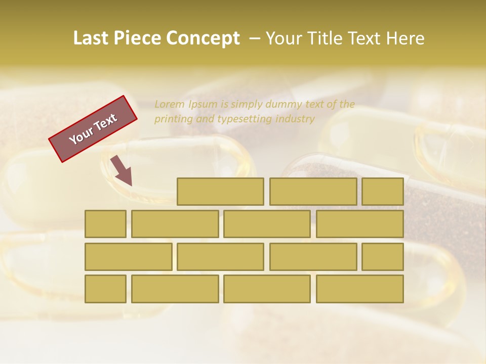 A Group Of Pills Sitting On Top Of A Table PowerPoint Template