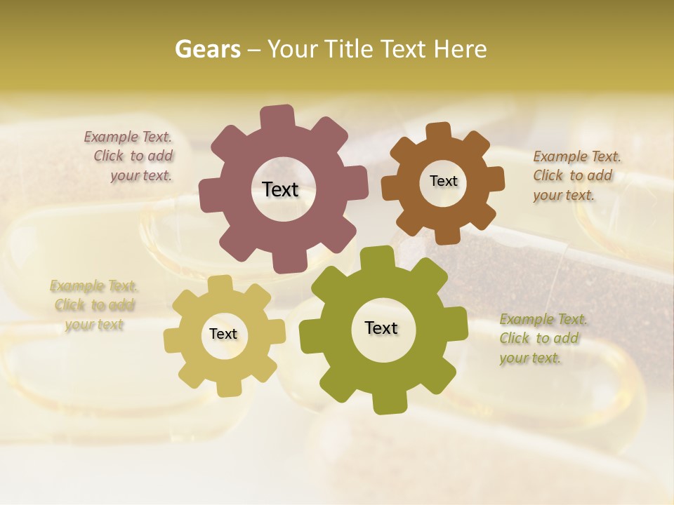 A Group Of Pills Sitting On Top Of A Table PowerPoint Template