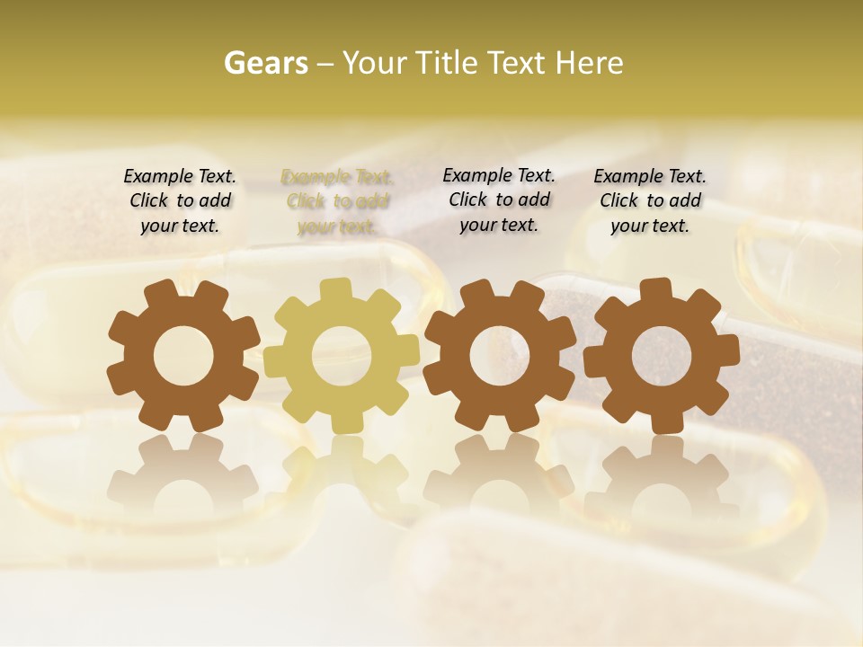 A Group Of Pills Sitting On Top Of A Table PowerPoint Template