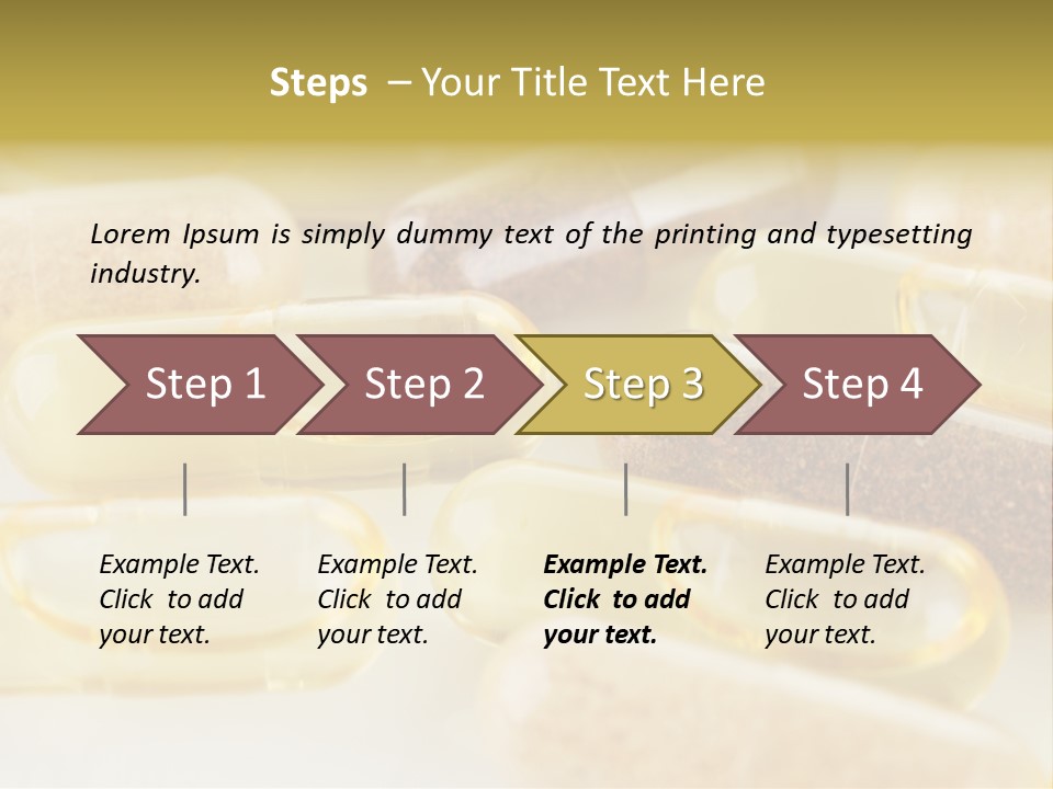 A Group Of Pills Sitting On Top Of A Table PowerPoint Template