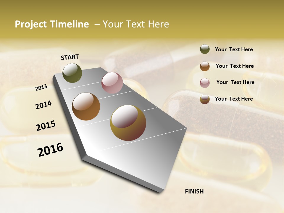 A Group Of Pills Sitting On Top Of A Table PowerPoint Template